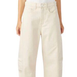 Triarchy Cream Wide Leg Jeans Size 27
